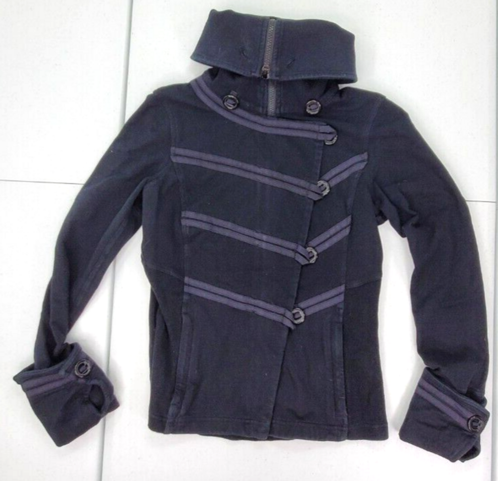Lululemon Used Women No size (~S) Black Admiral Asymmetrical Button/Zip Jacket